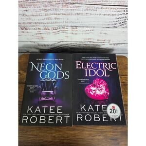 Katee Robert Dark Olympus 2 Book Lot Neon Gods & Electric Idol Paperback Romance